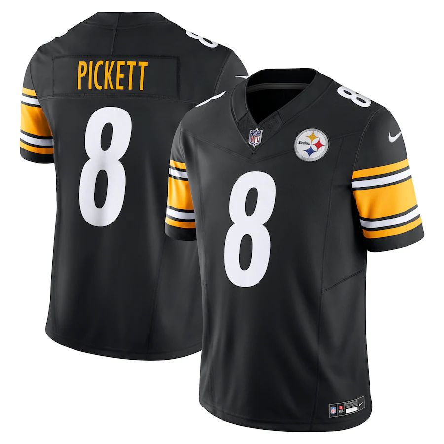 Pittsburgh Steelers #8 Kenny Pickett Men'S Black Vapor F.U.S.E. Limited ...